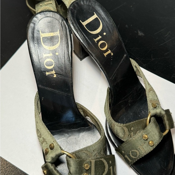 Dior Army green Strap Heels - Picture 9 of 11